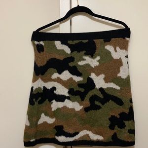 Zara camo mini skirt